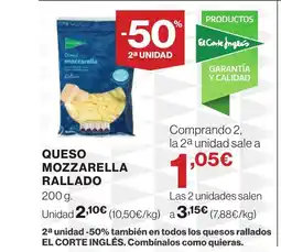 Supercor Queso mozzarella rallado oferta