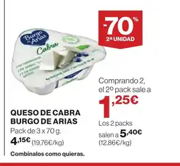 Supercor BURGO DE ARIAS Queso de cabra oferta