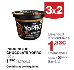 Supercor YOPRO Pudding sabor chocolate oferta