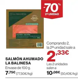 Supercor LA BALINESA Salmón ahumado oferta