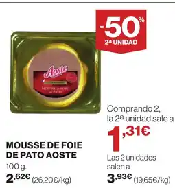 Supercor AOSTE Mousse de foie de pato oferta