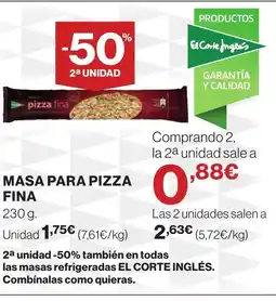 Supercor Masa para pizza fina oferta