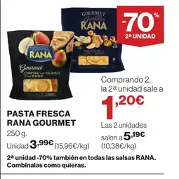 Supercor Pasta fresca rana gourmet oferta