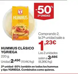 Supercor YGRIEGA Hummus clásico oferta