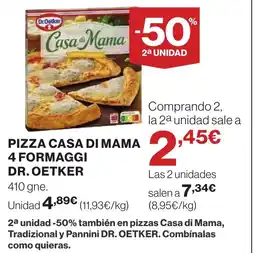 Supercor DR OETKER Pizza casa di mama 4 formaggi oferta