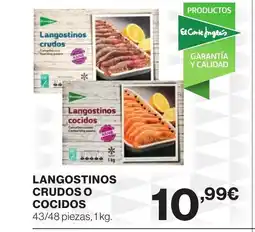 Supercor Langostinos crudos o cocidos oferta