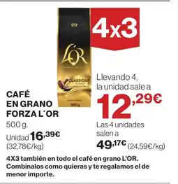 Supercor L'OR Café en grano forza oferta