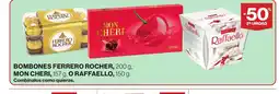 Supercor FERRERO ROCHER, MON CHERI O RAFFAELLO Bombones oferta