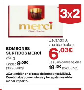 Supercor MERCÍ Bombones surtidos oferta