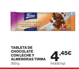 Supercor TIRMA Tableta de chocolate con leche y almendras oferta