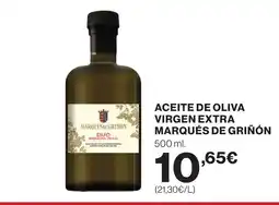 Supercor MARQUÉS DE GRIÑÓN Aceite de oliva virgen extra oferta