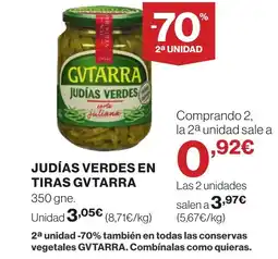 Supercor GVTARRA Judías verdes en tiras oferta