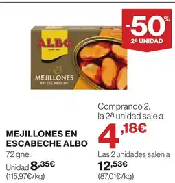 Supercor ALBO Mejillones en escabeche oferta