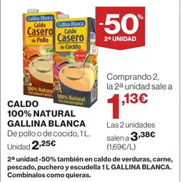Supercor GALLINA BLANCA Caldo 100% natura oferta