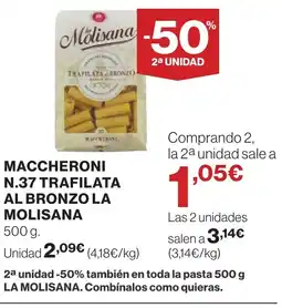 Supercor LA MOLISANA Maccheroni n.37 trafilata al bronzo oferta