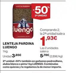 Supercor LUENGO Lenteja pardina oferta