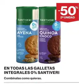 Supercor SANTIVERI En todas las galletas integrales 0% oferta