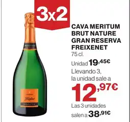 Supercor FREIXENET Cava meritum brut nature gran reserva oferta