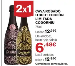Supercor CODORNÍU Cava rosado o brut edición limitada oferta