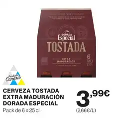 Supercor Cerveza tostada extra maduración dorada especial oferta
