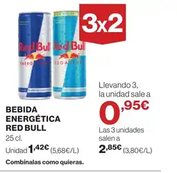 Supercor RED BULL Bebida energética oferta