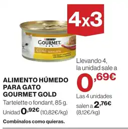 Supercor Alimento húmedo para gato gourmet gold oferta