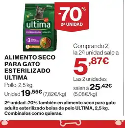 Supercor ULTIMA Alimento seco para gato esterilizado oferta