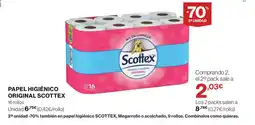 Supercor SCOTTEX Papel higiénico original oferta