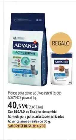 El Corte Inglés ADVANCE Pienso para gatos adultos esterilizados pavo oferta