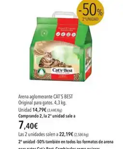 El Corte Inglés CAT'S BEST Arena aglomerante Original para gatos oferta