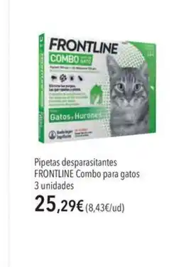 El Corte Inglés FRONTLINE Pipetas desparasitantes Combo para gatos oferta