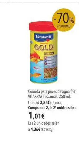 El Corte Inglés VITAKRAFT Comida para peces de agua fría escamas oferta