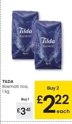 Eroski TILDA Basmati rice oferta