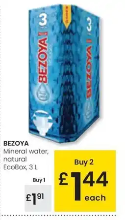 Eroski BEZOYA Mineral water, natural EcoBox oferta