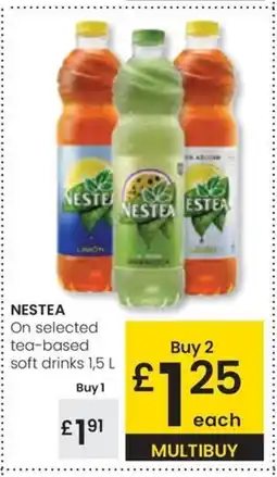 Eroski NESTEA On selected tea-based soft drinks oferta