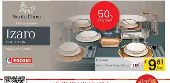 Eroski Set of 3 Dinner Plates oferta