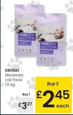 Eroski EROSKI Neutered cat food oferta