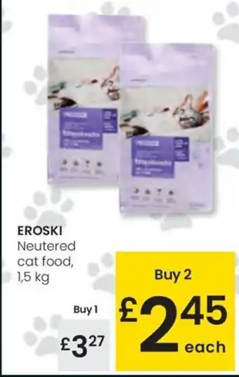 Eroski EROSKI Neutered cat food oferta