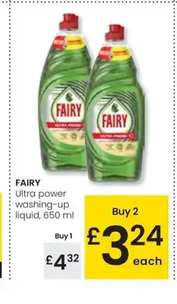 Eroski FAIRY Ultra power washing-up liquid oferta