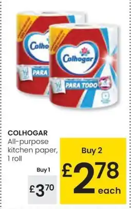 Eroski COLHOGAR All-purpose kitchen paper, 1 roll oferta