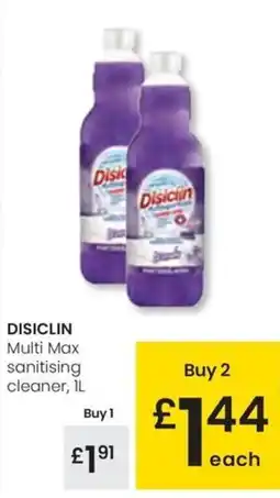 Eroski DISICLIN Multi Max sanitising cleaner oferta