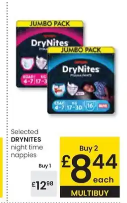 Eroski DRYNITES night time nappies oferta