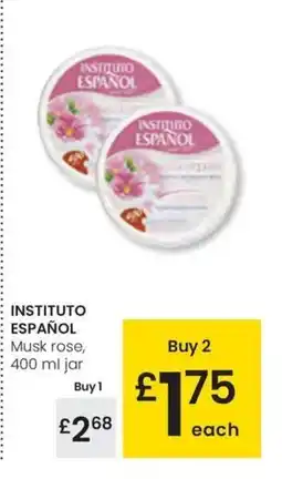 Eroski INSTITUTO ESPAÑOL Musk rose oferta