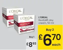 Eroski L'OREAL Revitalift day cream oferta