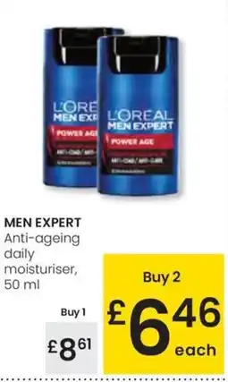 Eroski MEN EXPERT Anti-ageing daily moisturiser oferta