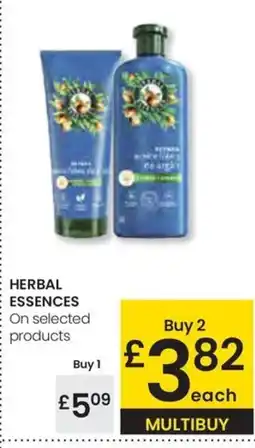 Eroski HERBAL ESSENCES On selected products oferta