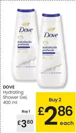 Eroski DOVE Hydrating Shower Gel oferta