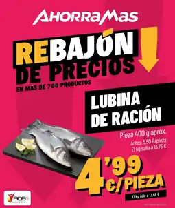 AhorraMas Lubina de ración oferta