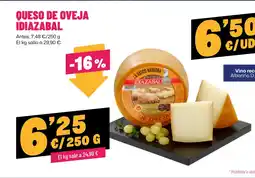 AhorraMas IDIAZABAL Queso de oveja oferta