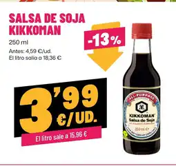 AhorraMas KIKKOMAN Salsa de soja oferta